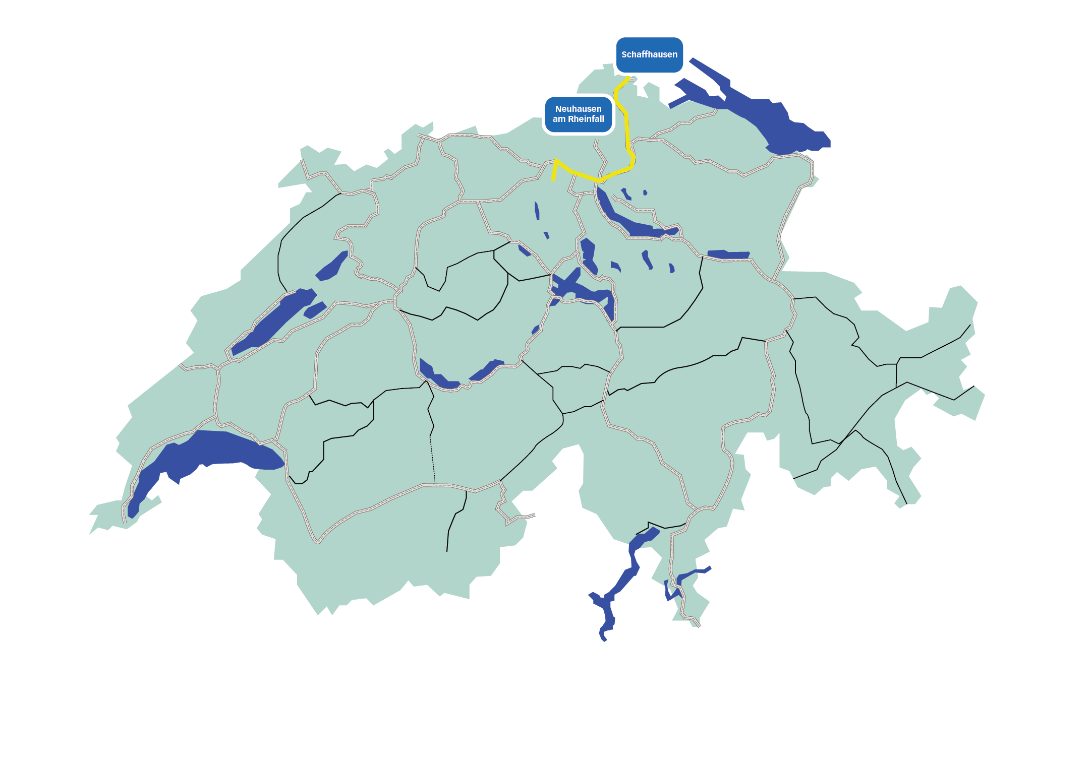 Route Schaffhausen